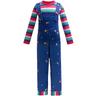 Chucky Bambola spaventosa Costume Tuta Per bambini Da ragazza Costume spaventoso Feste Carnevale Costume di Carnevale facile