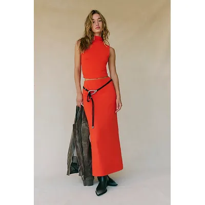 Ellie Co-Ord by free-est at Free People in Tangerine Tango, Size: XL