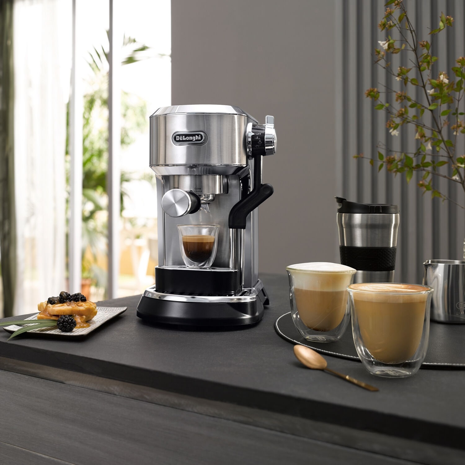 Delonghi Dedica Maestro Plus Espresso Machine with Automatic Steam Wand