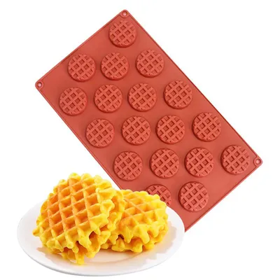 DIY Waffle Maker Non-Stick Cake Silicone Mold 100% Food Grade Chocolate Mold Kitchen Creative Baking