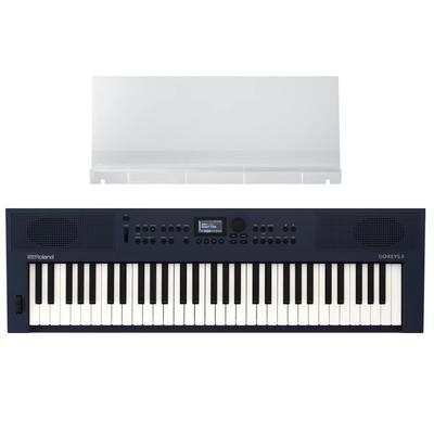 Roland GO:KEYS 3 Keyboard and Music Stand - Midnight Blue