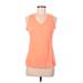 C9 By Champion Active Tank Top: Orange Solid Activewear - Women's Size Medium