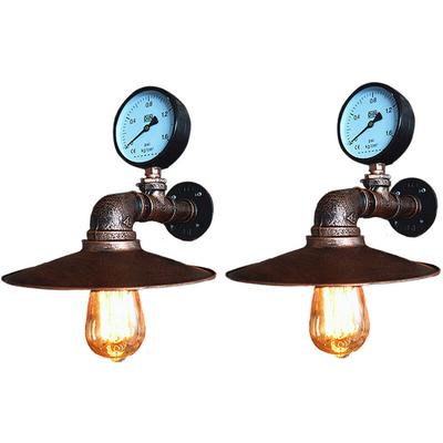 2Pcs Kreative Wandlampe Schmiedeeisen Retro Metall Wandleuchte Wohnzimmer Küche Rost Image