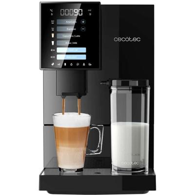 Kompakter Kaffeevollautomat mit 19 bar, Milchtank und Thermoblocksystem.