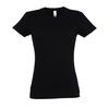 SOLS Womens/Ladies Imperial Heavy Short Sleeve T-Shirt (Deep Black)