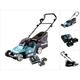 Rasaerba a batteria Makita DLM 432 RM2 36 V (2x 18 V) 43 cm senza spazzole + 2x batterie 4,0 Ah +