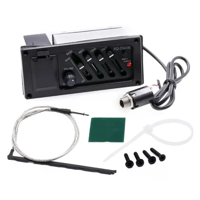 4 Band Acoustic Guitar EQ Preamp Equalizer Professional EQ 7545R Pickup Amplifier Pickup Guitar