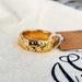 J. Crew Jewelry | J. Crew Gold Plated Size 6 Ring Engraved Textured | Color: Gold | Size: Os