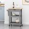 Modern style Rubberwood top Kitchen cart Suitable for kitchen