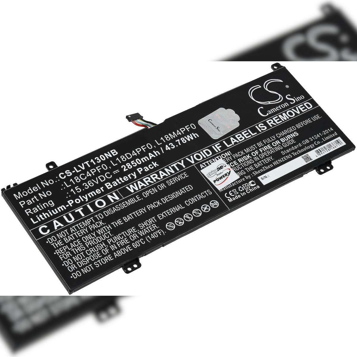 Powery Akku für Laptop Lenovo ThinkBook 13s-IWL-20R900BEAU