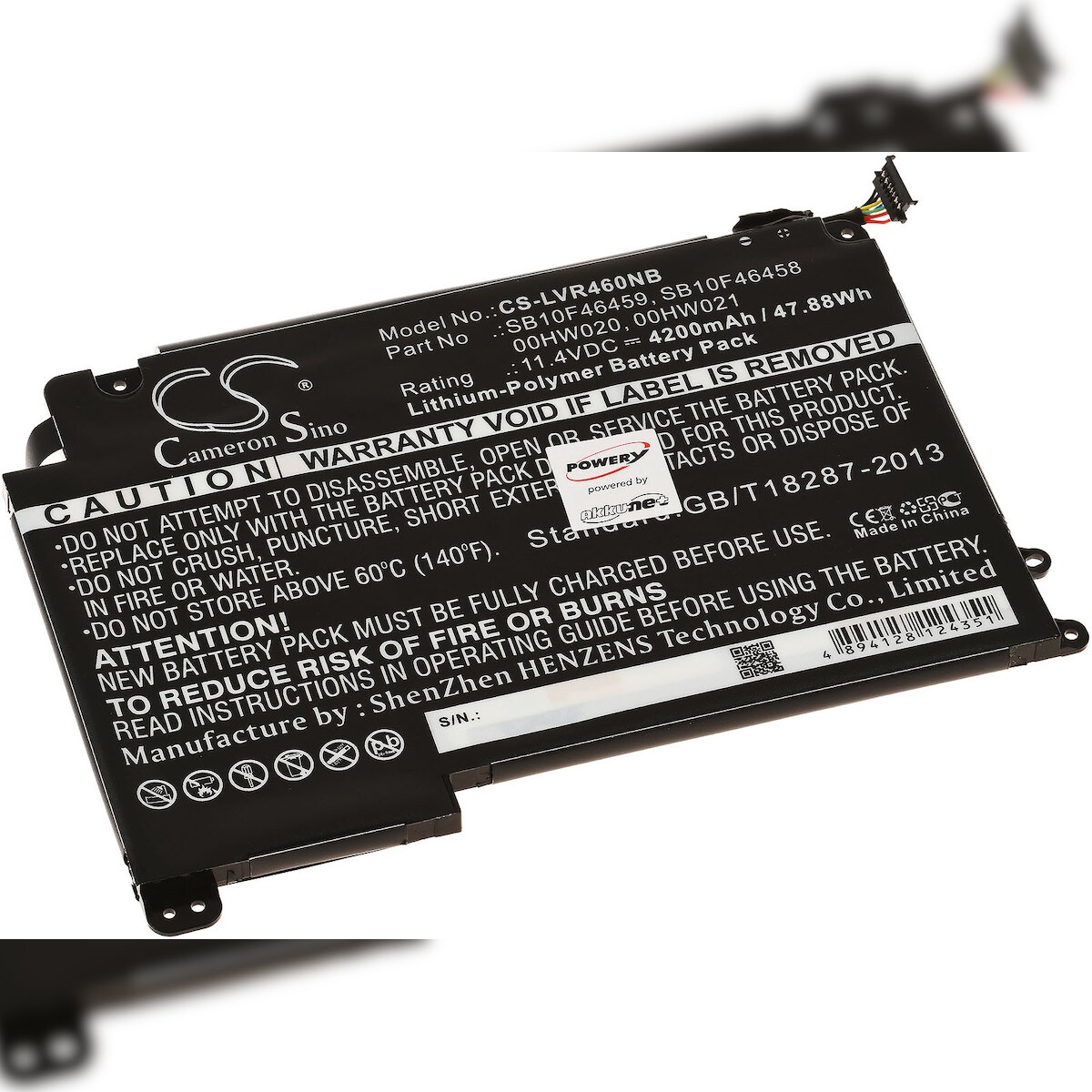 Powery Akku für Laptop Lenovo ThinkPad Yoga 460