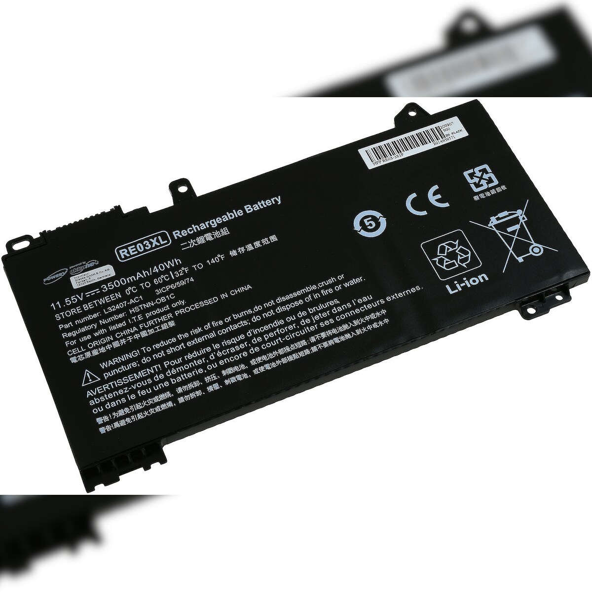 Powery Akku für Laptop HP ProBook 450 G6(5TJ99EA)