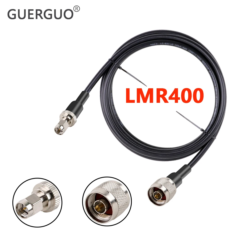 1 pz 1 M 2M 3M 10M SMA maschio a N maschio connettore spina LMR400 cavo cavo 50 Ohm 50-7 RF estensione coassiale Jumper adattatore Pigtail