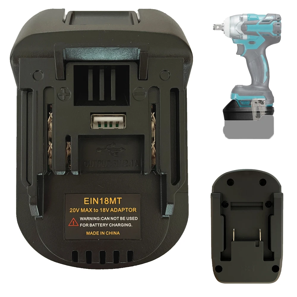 Adattatore batteria per convertitore batteria agli ioni di litio Einhell 18V per utensili elettrici a batteria al litio Makita 18V per strumento Makita 18V