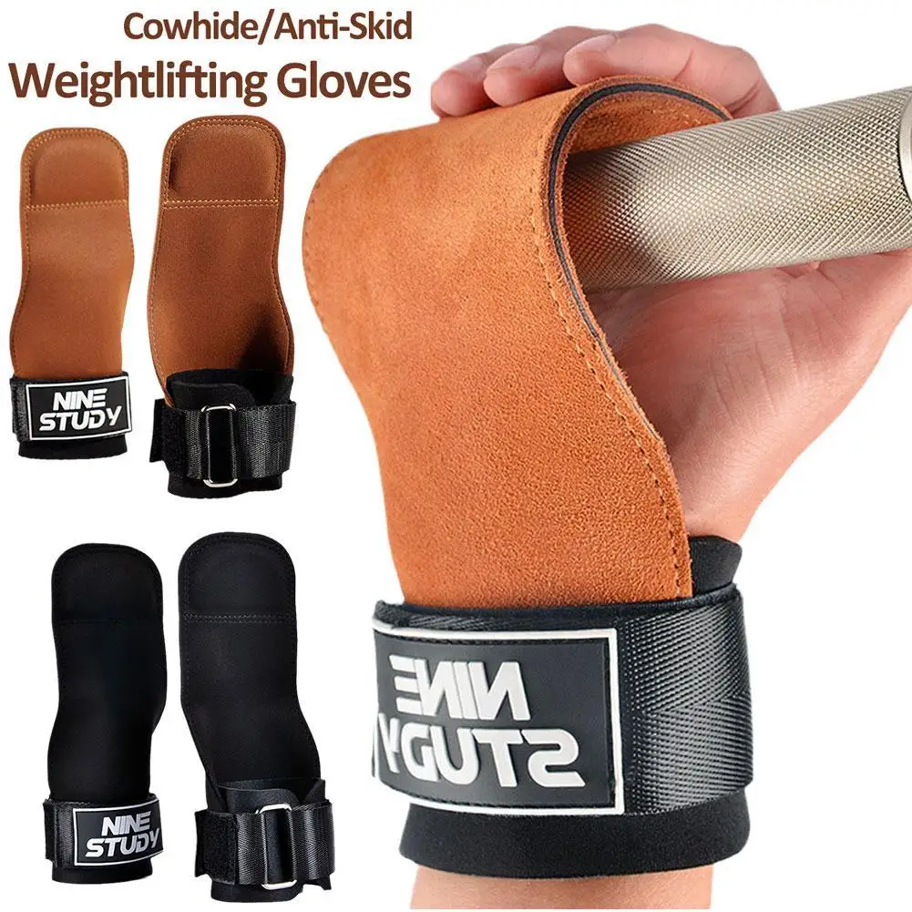 Bankdrücken Gewichtheben Handgelenk Haken Gurte Kreuzheben Handschuhe und Griff polster für Fitness-Fitness-Training Hantel Pull-up