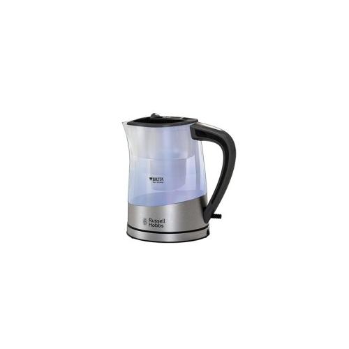 Russell Hobbs Purity Wasserkocher 1 L 2200 W Schwarz, Silber, Transparent