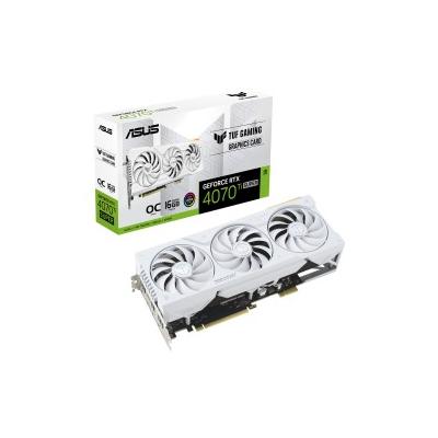 Asus Tuf Gaming Tuf-rtx4070tis-o16g-btf-white Nvidia Geforce Rtx 4070 Ti Super 16 Gb Gddr6x