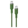 Cavo USB-C 60W 20V 3A 1,2m verde oliva