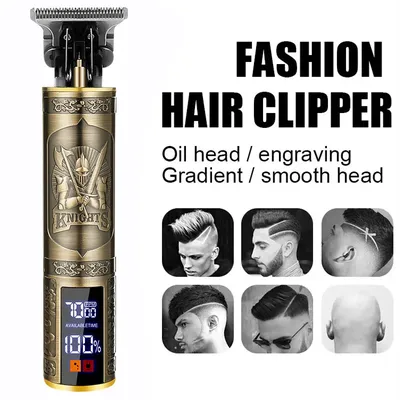 Electric Vintage Shaver Barber Cordless Hair Cutting Machine USB Charging Hair Trimmer Portable Hair
