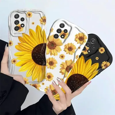 Beautiful Sunflower For Samsung Galaxy A15 A73 A72 A54 A53 A52 A33 A34 A42 A32 A24 A23 A22 A14 A13 A12 5G Soft Phone Case fundas