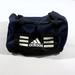 Adidas Bags | Adidas Gym Bag Duffle Travel Training Football Soccer Black Blue 16 X 10 X 10 | Color: Black/Blue | Size: Os