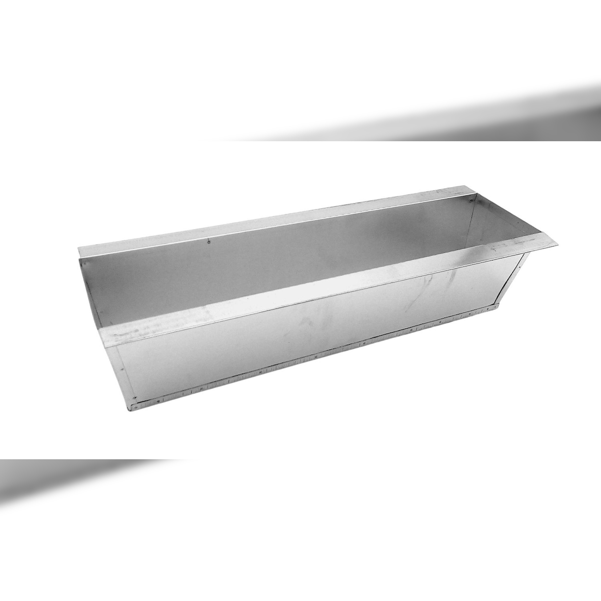 BURI Europaletten Pflanzkasten verzinkt oder Kunststoff schwarz Balkon Blumenkasten variante:Metall verzinkt Silber Image