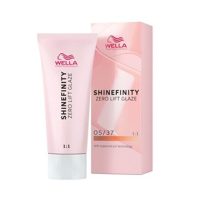 Wella Professionals Shinefinity Zero Lift Gaze Demi-permanente Gel-Cremetönung Haartönung 05/37 Warm Caramel Espresso 60 ml Braun Image