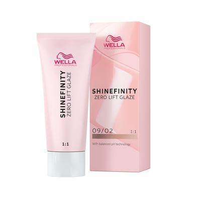 Wella Professionals Shinefinity Zero Lift Gaze Demi-permanente Gel-Cremetönung Haartönung 09/02 Natural Soft Sage 60 ml Grau Image