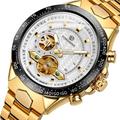FORSINING Hommes Montre Mécanique Extérieur Sportif Mode Montre Bracelet Remontage automatique Lumineux IMPERMÉABLE Décoration Acier Suivre