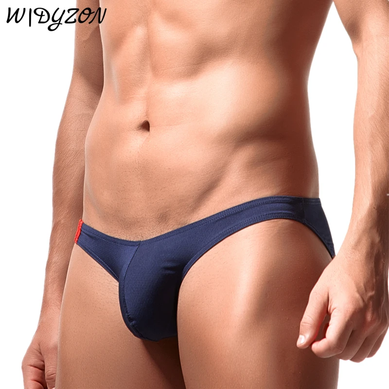 Mesh intimo Sexy slip da uomo slip solidi traspiranti Jockstraps Cuecas Masculina vita bassa mutandine da uomo slip Bikini da uomo