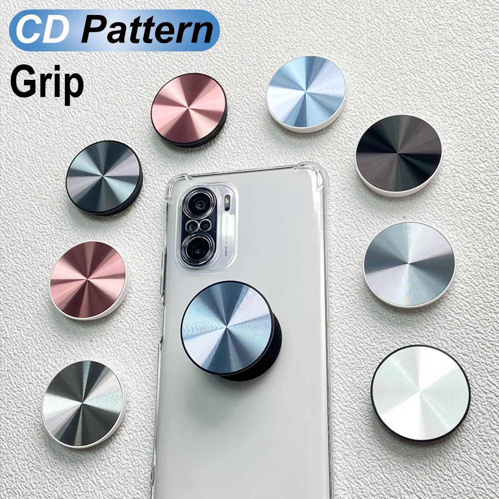 Grippopso CD Pattern Cellulari Cellulari Tok Pocket Socket Staffa Supporto per anello per dito Supporto per iPhone 15 Supporto Samsung