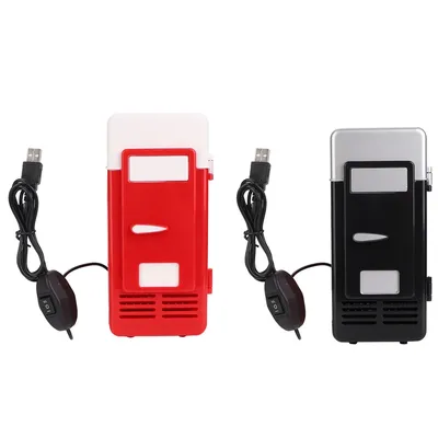 Mini USB Office Mini Heating And Cooling Dual Use Portable Refrigerator Drink Cooler