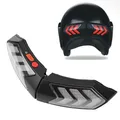 Casco Wireless LED luce di sicurezza casco moto Wireless LED luce di sicurezza moto indicatore di direzione barra luminosa freno