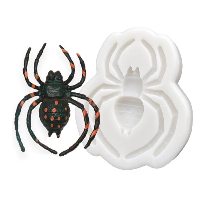 Spider Silicone Cake Baking Mold Sugarcraft Chocolate Cupcake Baking Mould Resin Tools Fondant Cake Decorating Tools