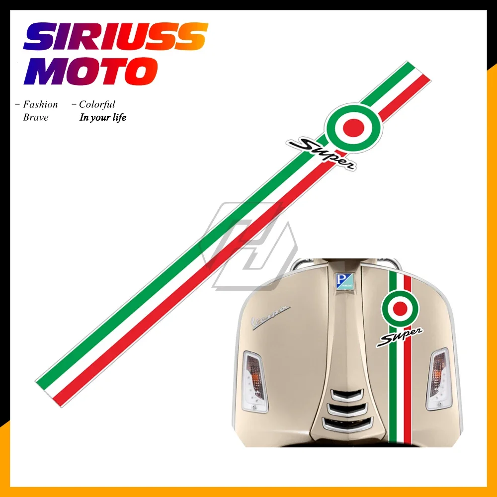 Custodia per decalcomania anteriore moto per Piaggio Vespa LXV GTS 150 250 300 adesivo riflettente Super Sport