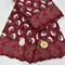 Tessuto di pizzo voile svizzero con ricami di perline pesanti, 100% cotone, popolare stile Dubai, materiale per feste, Lafaya, 5 iarde, 3L11643