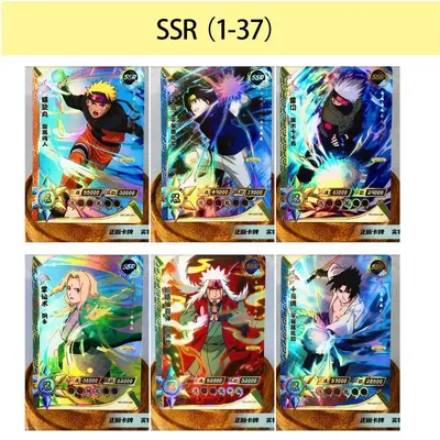 Kayou Naruto Ssr Card Kakashi Tsunade Sasuke Anime Characters Game Collection Flash Card Cartoon