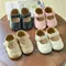 Baby Girls Shoes Multicolour Princess Toddlers Shoes Soft Soled Non-Slip Crib Shoes First Walkers