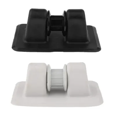 Black/White Durable PVC Rope Cleat Kayak Canoe Inflatable Boat Dinghy Yacht Anchor Cleat Deck Dock Mooring Hardware Accessories