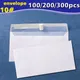 100200/300PCS Windowless white envelope 10 # Secure Business Envelope Can hold A4 paper Bill invoice Self sealing envelope