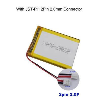 3.7V 3000 mAh 11.1Wh 505573 Polymer Li Lithium Lipo Battery JST-PH 2Pin 2.0mm Connector For GPS Speaker DashCam Power Bank LED