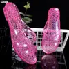 2023Sandalen Schuhe Frauen Transparent Gelee Hausschuhe Weibliche Strand Rutschen Für Damen schuhe und Sandalen Größe Weiß Orange rot