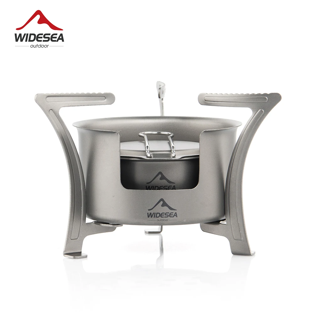 Widesea CampingTitanium Alkohol Herd Feuer Holz Heizung Tourist Brenner Herd Outdoor Survival Trekking Wandern Liefert Picknick Image