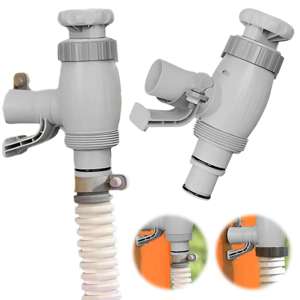 Oberirdischer Pools ch lauch adapter mit Ein-Aus-Ventil kolben ventil Pool rohr halter und Kolben ventil für oberirdisches Becken Image