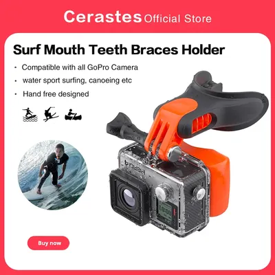 Für Gopro Zubehör Surfen Shooting Surf Dummy Mund Zähne Zahnspangen Halter Mount Kit für Gopro/Dji Action 3/Insta360 X3 Kamera