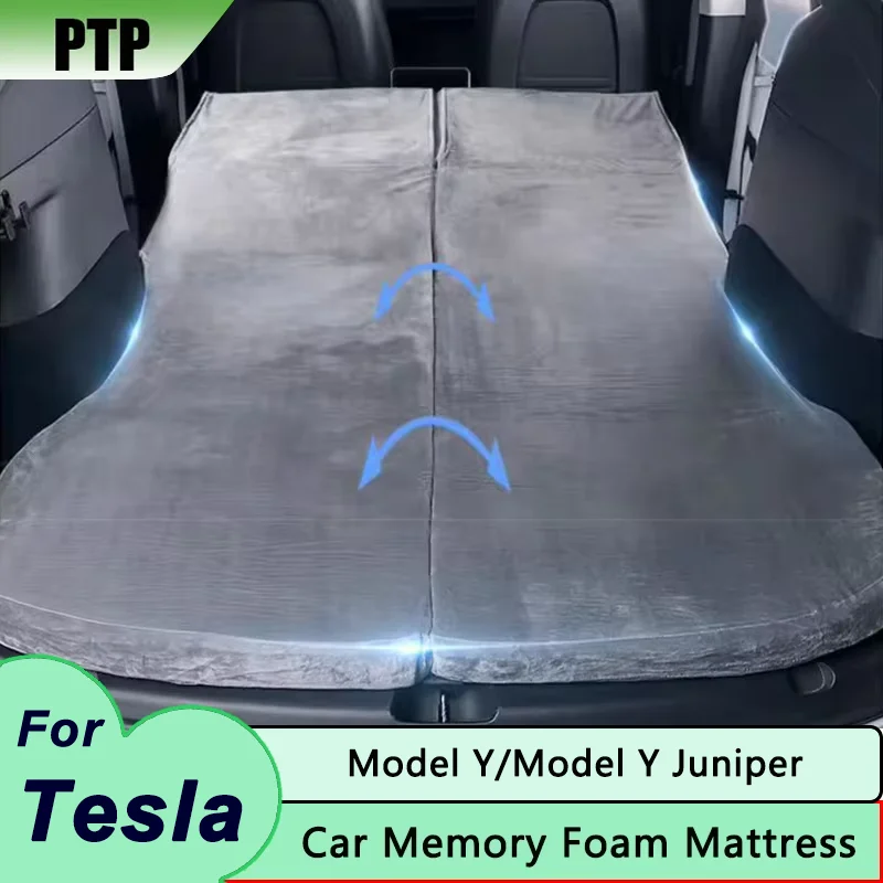 Für Tesla Modell Y Juniper 2025 Memory Foam Matratze Outdoor Matratze Reise Schlafen Aufblasbare Camping Bett Modell Y Zubehör Image