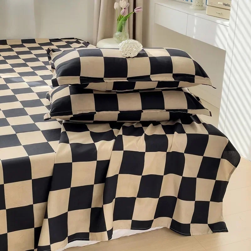 Gewaschene Baumwoll-Bettlaken mit Blumendruck, Doppelseitig, für Mädchen, Jungen, Kinder, Einzel-, Queen- und Kingsize-Betten Image