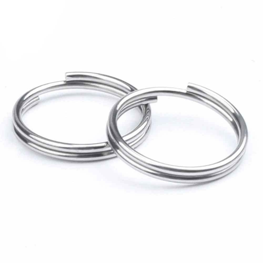 300 teile/los Edelstahl 5 6 8 10 12 15mm Doppel Kreis Jump Split Ringe Schlüssel Kette Utility Anschlüsse für Diy Schmuck Machen