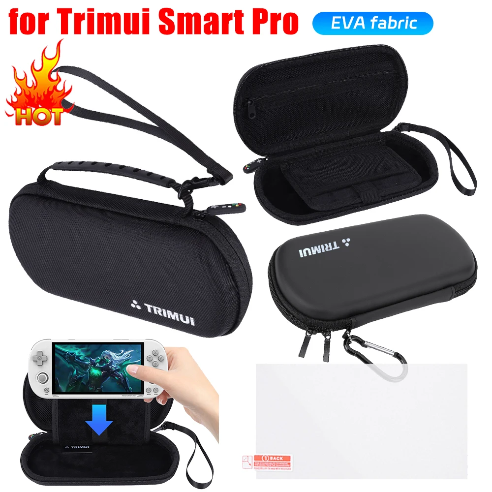 Für Trimui Smart Pro Tragetasche Handheld Spielkonsole Schwarz Harte Reise Lagerung Tasche Videospiel Konsole Tragbare Tasche NEUE