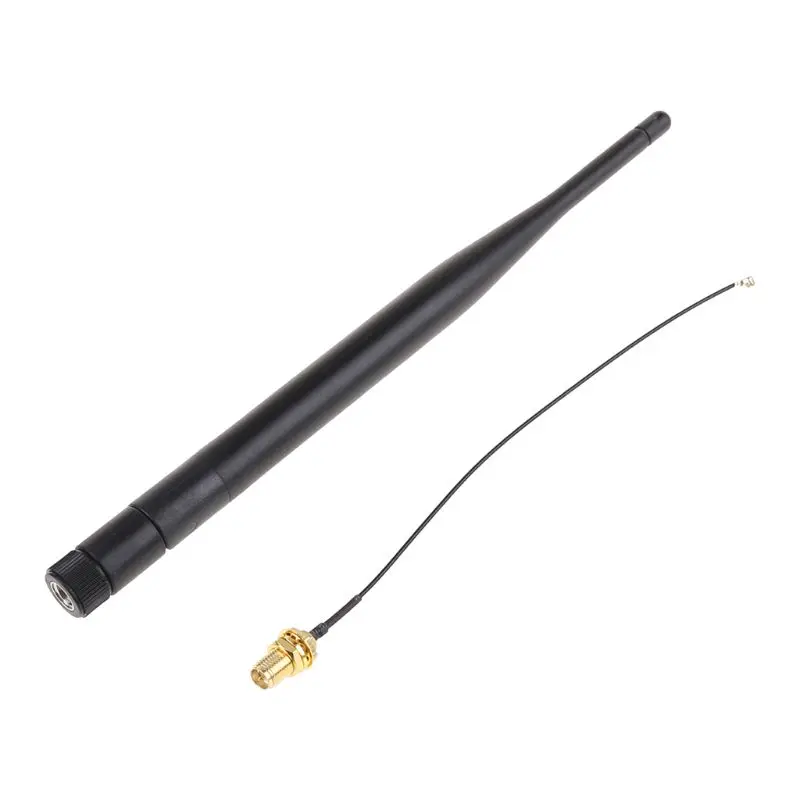 RP-SMA-Stecker, 868 MHz, 5 dBi, kabellose Antenne, Router-Antenne + 15 RP-SMA-Buchse auf I Image